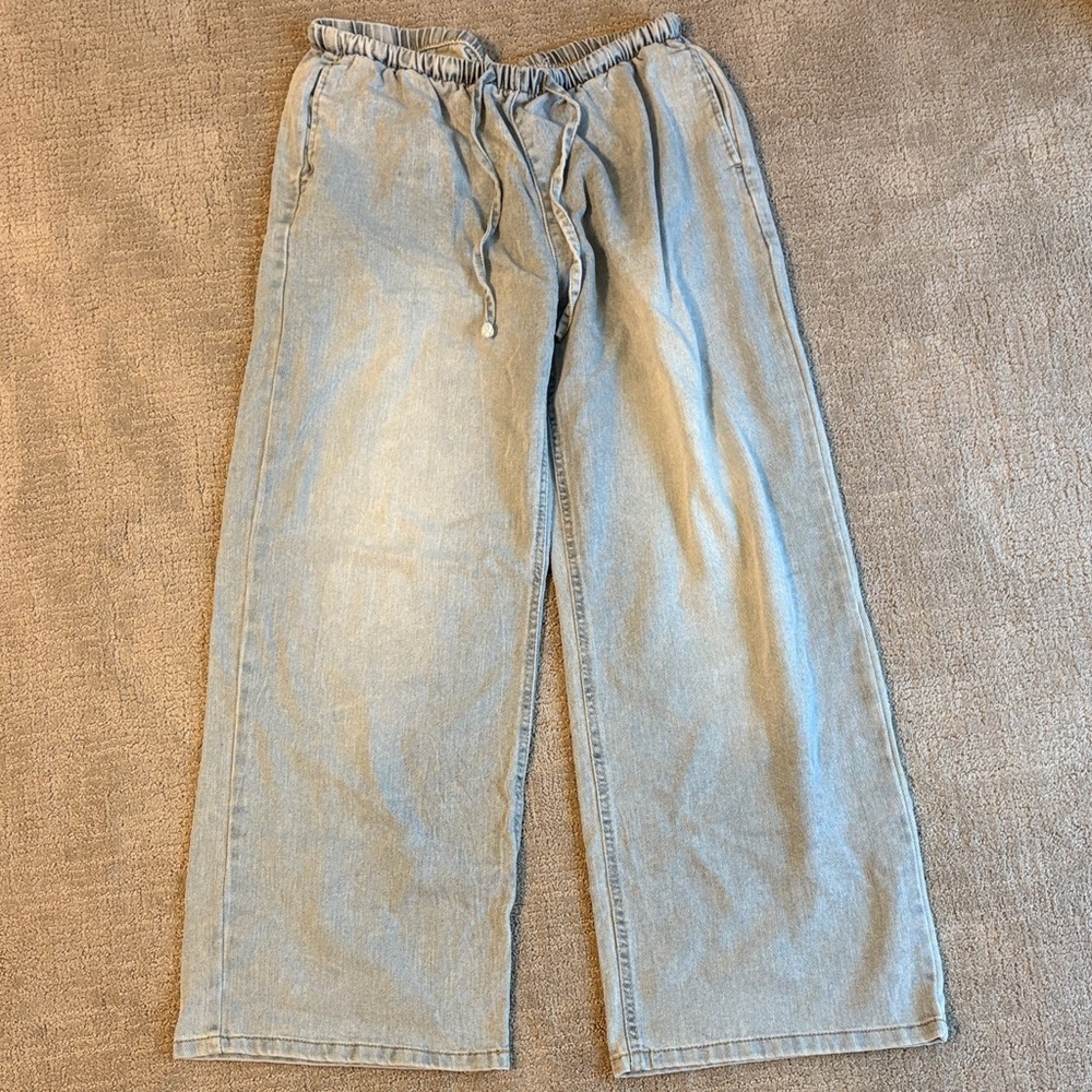No Boundaries Light Blue Wide Leg Jeans